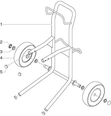 540ix High Rider Cart Assembly Parts (P/N 704-574)